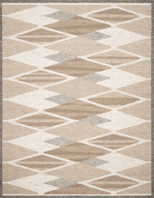1'6" x 1'6"  Taupe / Bark Rug