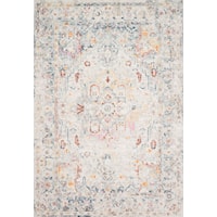 2'5" x 10'6" Lt Grey / Multi Rug