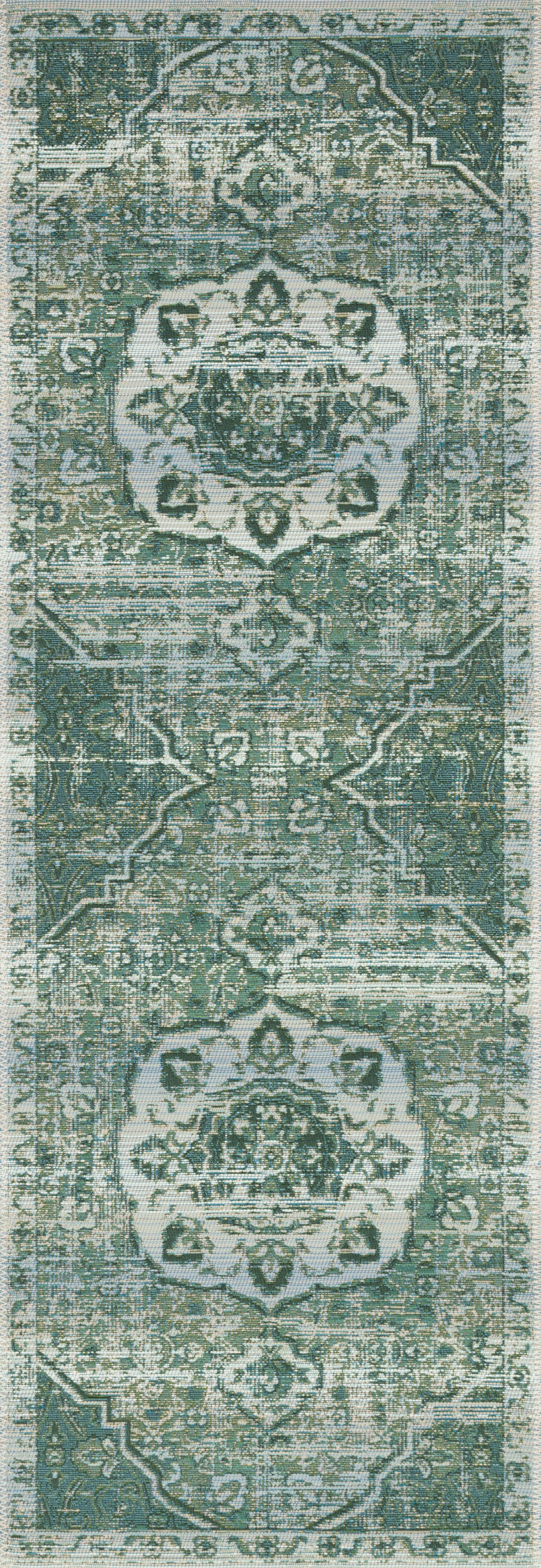5'3" x 7'8" Green / Mist Rug
