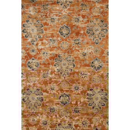 1'6" x 1'6"  Rust Rug