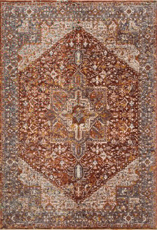 7'10" x 10' Rust / Multi Rug