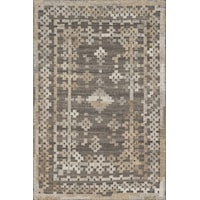 1'6" x 1'6"  Charcoal / Taupe Rug