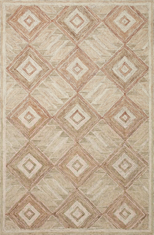 9'-3" x 13' Sand / clay Rug