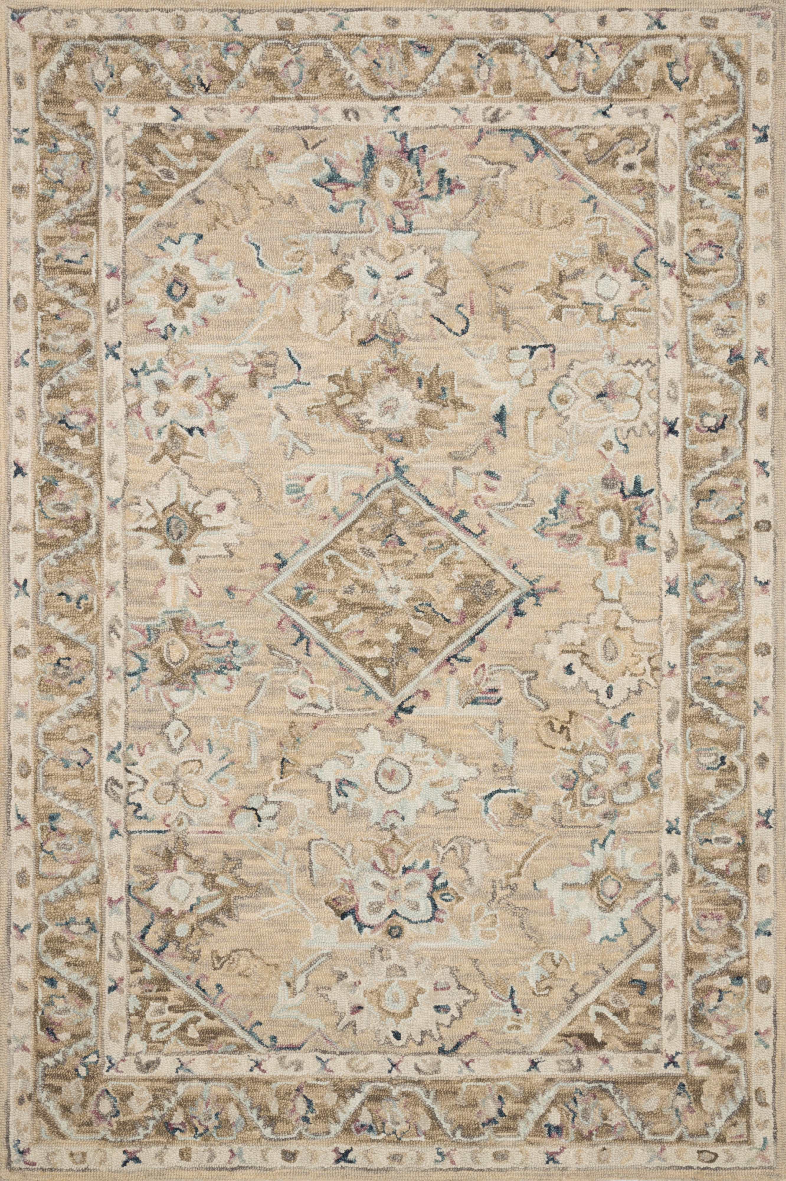 5'0" x 7'6" Beige / Ivory Rectangle Rug