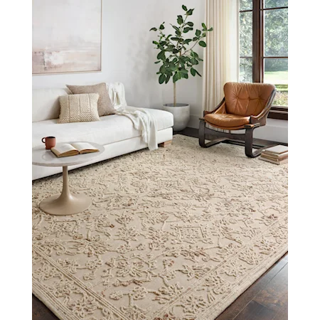 18" x 18" Natural / Sage Sample Rug