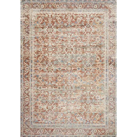 2'6" x 10'0" Terracotta / Multi Rug