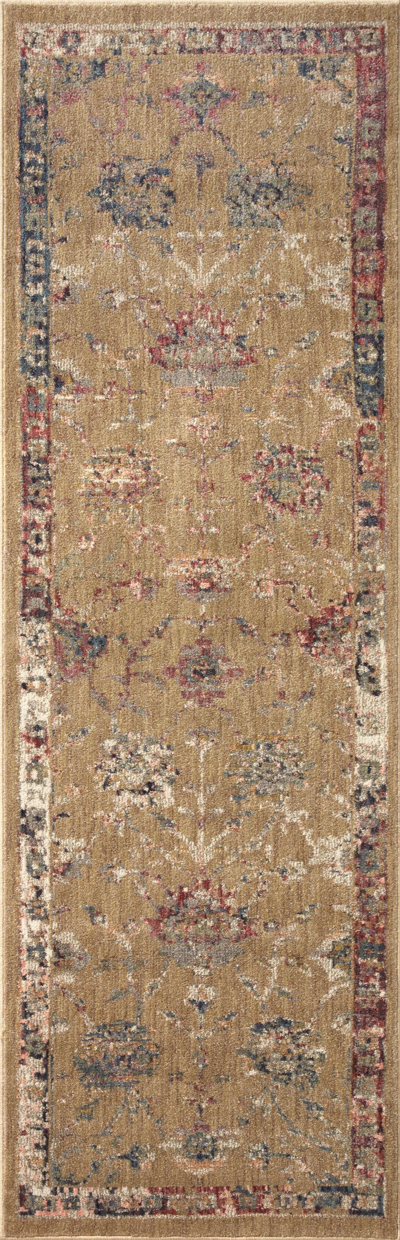 18" x 18"  Gold / Multi Rug