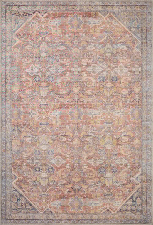 18" x 18" Rust / Denim Sample Rug