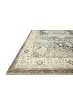 Loloi Rugs Rosette 18" x 18" Teal / Ivory Sample Rug