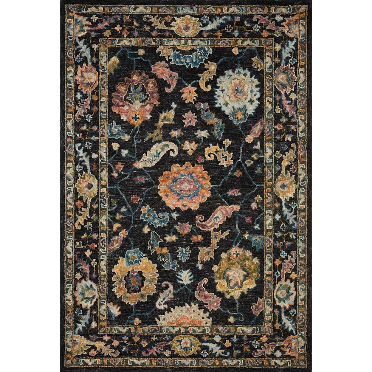 Loloi Rugs Padma 9'3" x 13' Black / Multi Rug