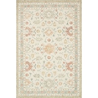 2'6" x 7'6" Ivory / Rust Rug