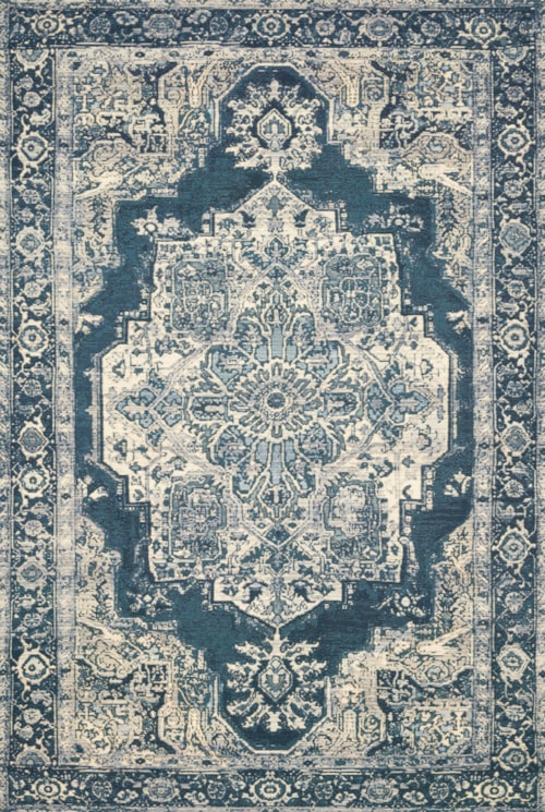 1'6" x 1'6"  Dk Blue / Dk Blue Rug