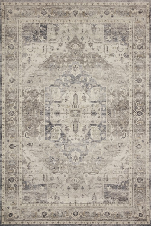 18" x 18" Steel / Ivory Sample Rug
