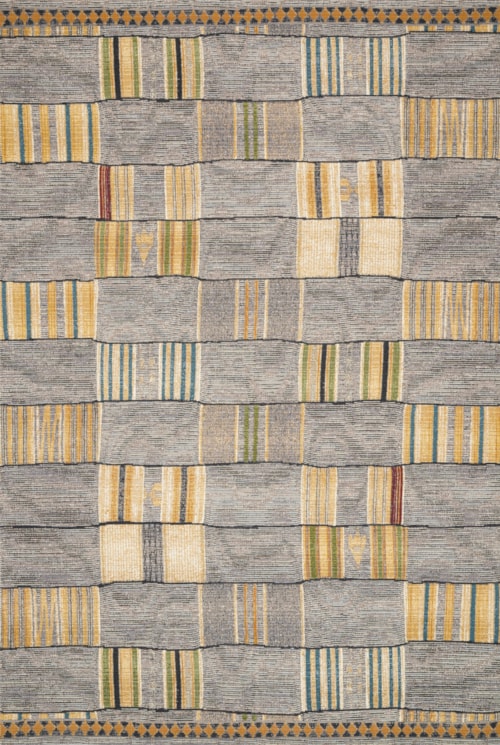 3'11" x 5'11" Granite / Multi Rug