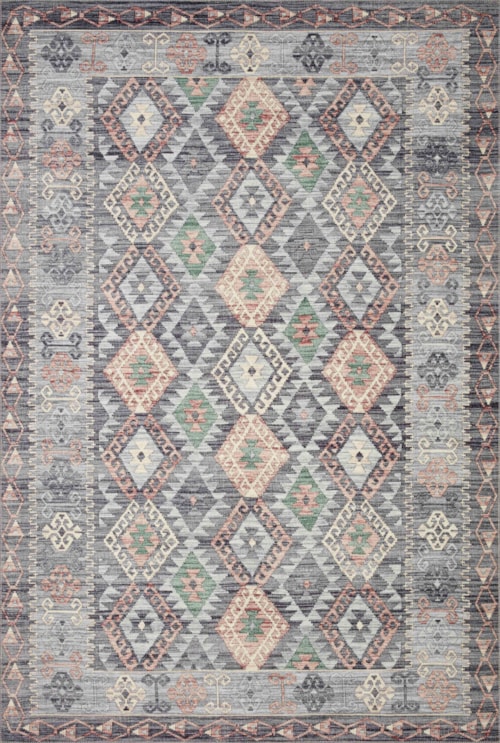 18" x 18" Grey / Multi Sample Rug