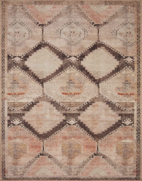 8'6" x 11'6" Graphite / Blush Rectangle Rug