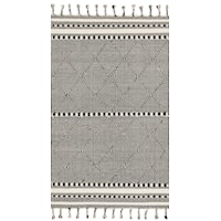 5'0" x 7'6" Black Rectangle Rug