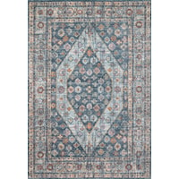 6'7" x 9'2" Blue / Lt. Blue Rug