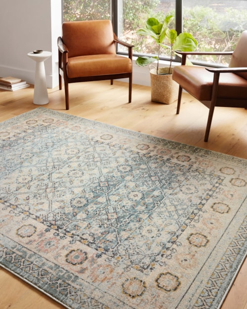 18" x 18" Sky / Multi Sample Rug