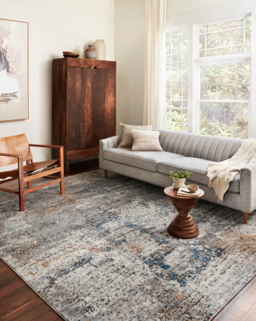 7'11" x 10'6" Granite / Multi Rectangle Rug