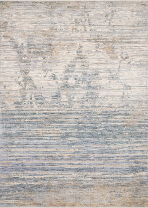 2'-6" X 10'-0" Ivory / Blue Rug