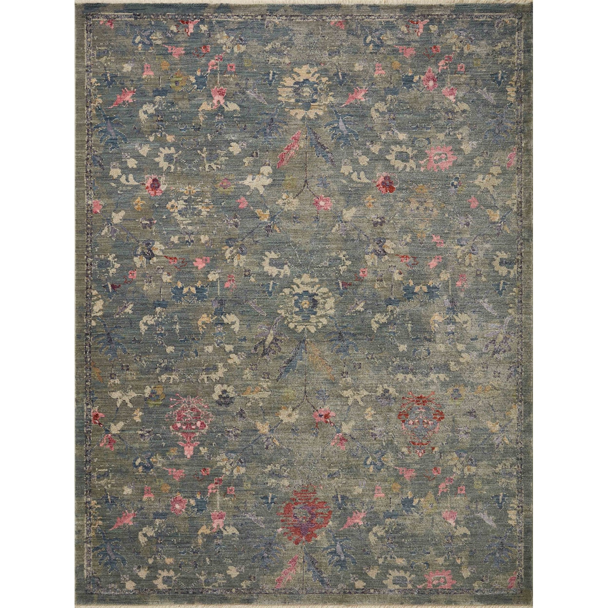 Loloi Rugs Giada 18" x 18"  Lagoon / Multi Rug