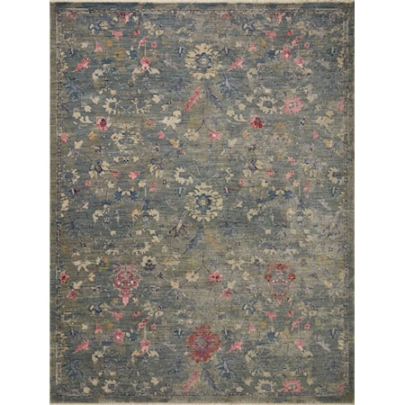 18" x 18"  Lagoon / Multi Rug