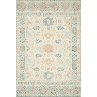 2'6" x 7'6" Ivory / Multi Rug