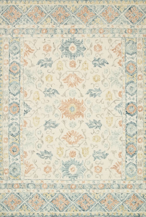 8'6" x 12' Ivory / Multi Rug