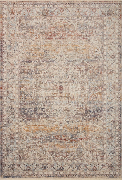 18" x 18" Natural / Multi Sample Rug