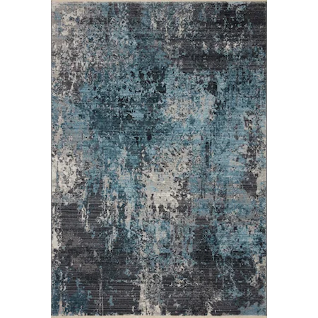 18" x 18" Charcoal / Sky Sample Rug