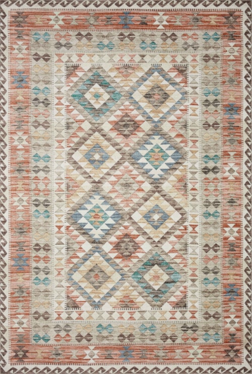18" x 18" Ivory / Multi Sample Rug