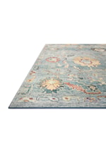 Reeds Rugs Margot 18" x 18" Terracotta / Lagoon Sample Rug