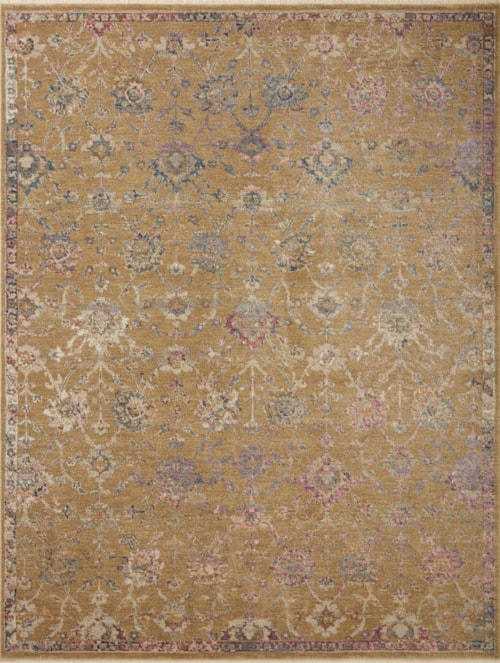 2'7" x 10'0" Gold / Multi Rug