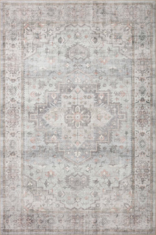 18" x 18" Dove / Blush Sample Rug