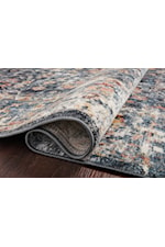 Reeds Rugs Cassandra 2'6" x 7'9" Dove / Navy Runner Rug