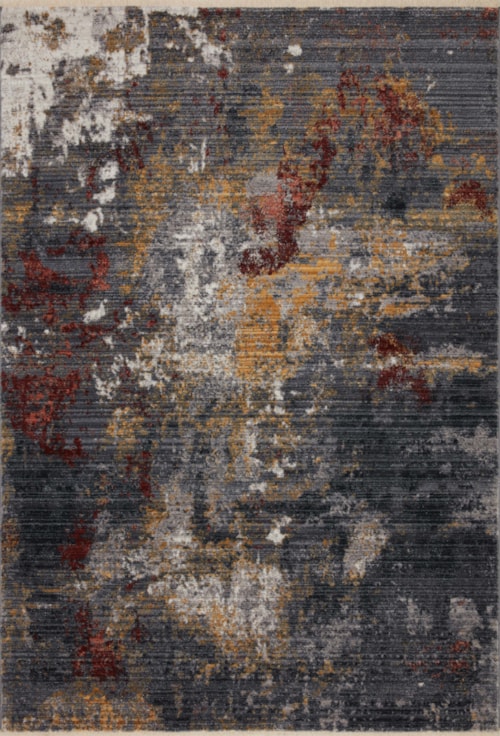 18" x 18" Dk. Grey / Spice Sample Rug