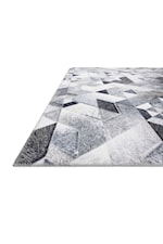 Loloi Rugs MADDOX 18" x 18" Lt Grey / Ivory Sample Rug