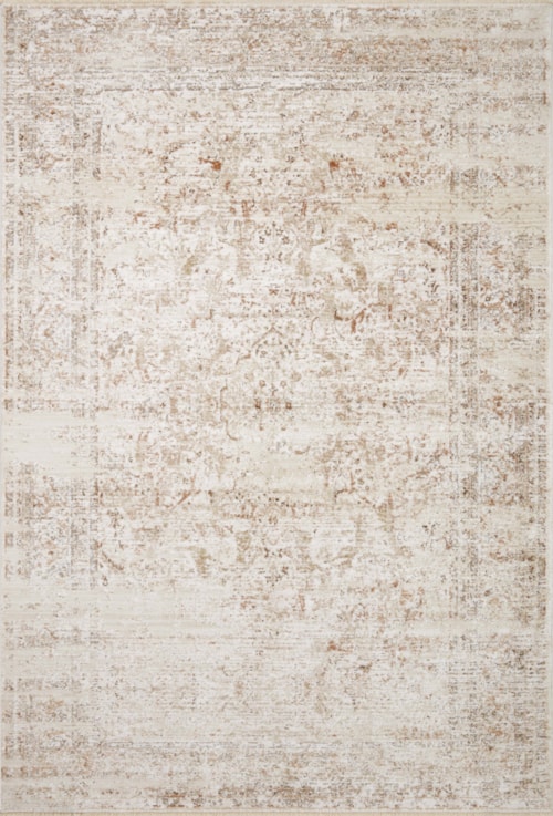 3'-7" x 5'-7" Beige / Terracotta Rug