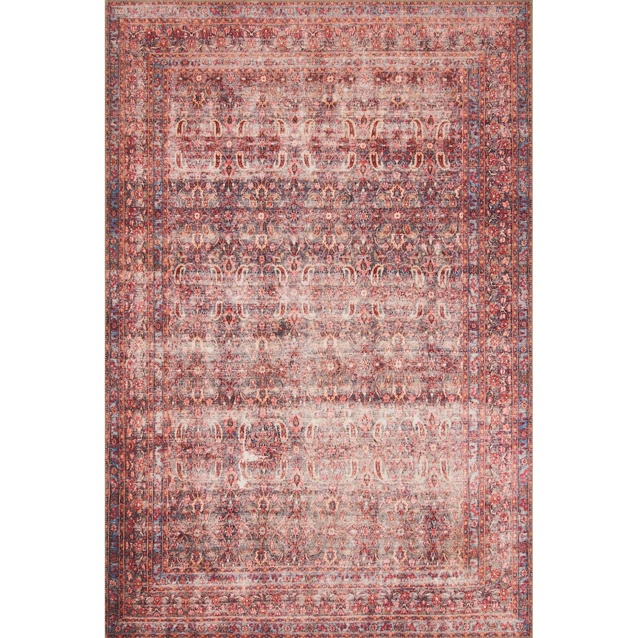 Reeds Rugs Loren 8'4" x 11'6" Eggplant / Crimson Rug