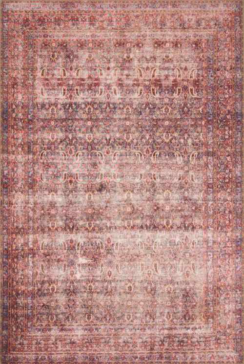 8'4" x 11'6" Eggplant / Crimson Rug
