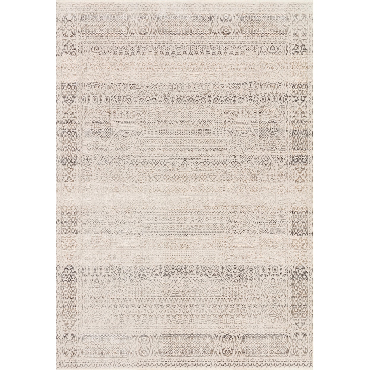 Loloi Rugs Homage 5'3" x 7'6" Ivory / Silver Rug