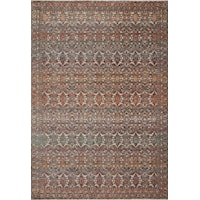 2'7" x 10'0" Stone / Multi Rug