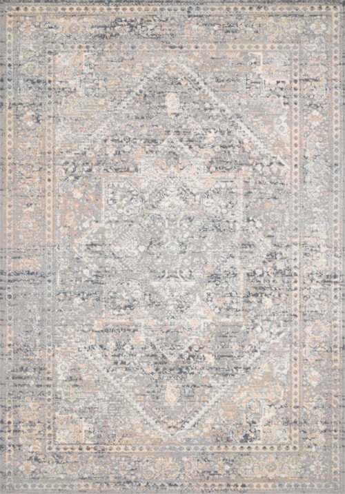 18" x 18" Grey / Sunset Sample Rug