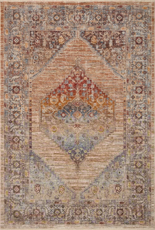 18" x 18" Multi / Sunset Sample Rug