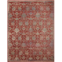 5' x 7'10" Red / Multi Rug