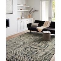 18" x 18" Midnight / Taupe Sample Rug