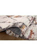 Reeds Rugs Levitt Shag 2'7" x 12'0" Ivory / Sunset Rug