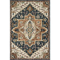 3'6" x 5'6" Blue / Multi Rug