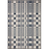 18" x 18" Ivory / Denim Sample Rug